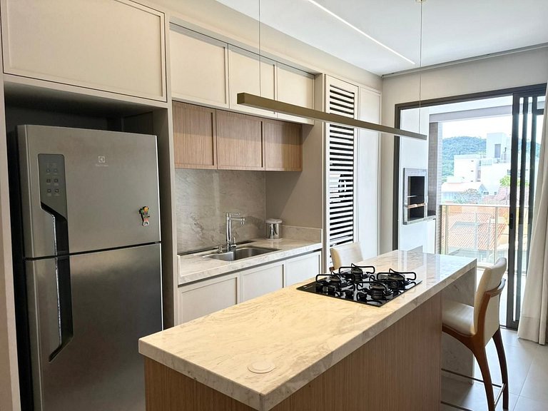 Apto Novo - 3 quartos Premium na Praia Grande