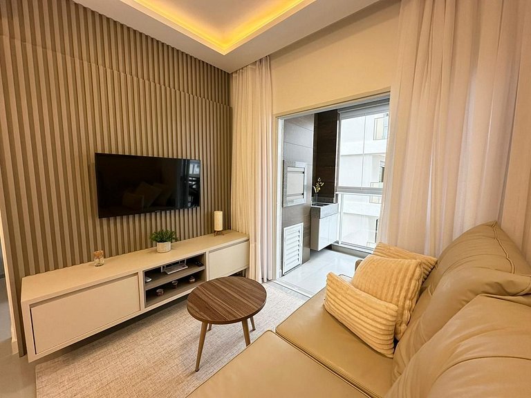 2 Quartos sendo 1 Suíte - Beira-Mar Praia Grande