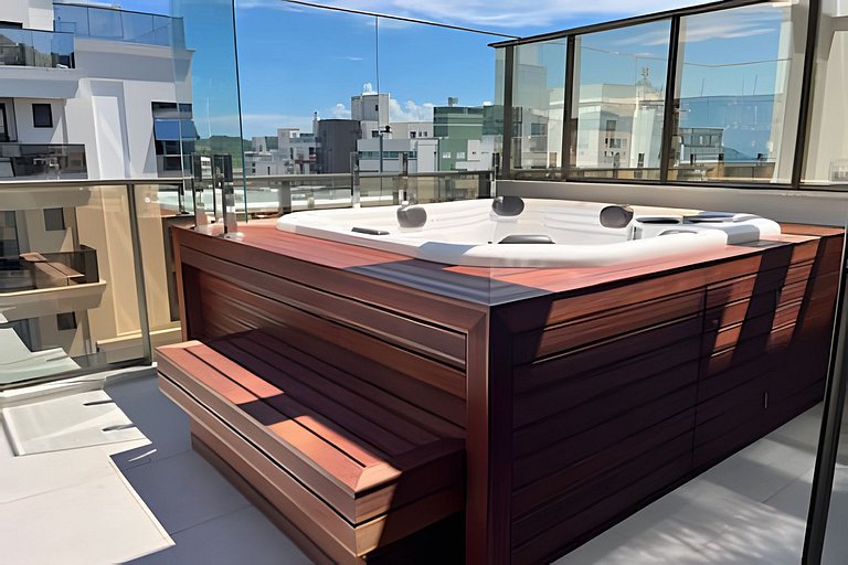 Cobertura Luxo • 4 Quartos - Jacuzzi e Vista Mar